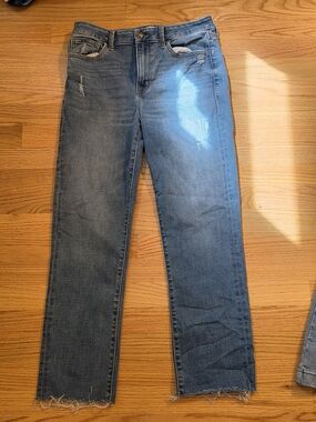 Studio Blue Distressed Straight Jeans 29